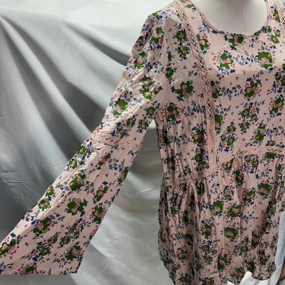 Matilda Jane Like a Lady Floral Tunic Blouse Womens XL Pink Boho Preppy Feminine - Picture 6 of 16